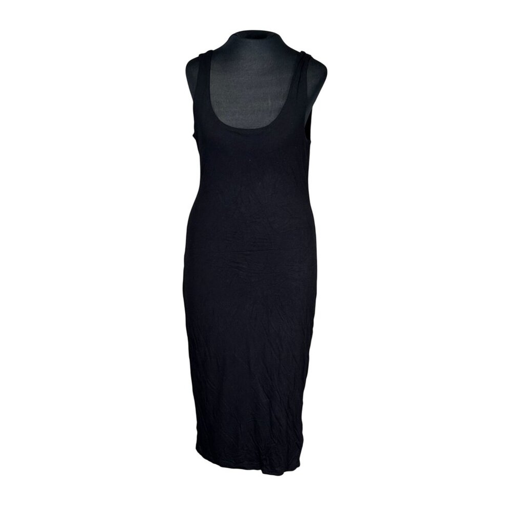 Bar III Black Sleeveless Midi Tank Dress Size M